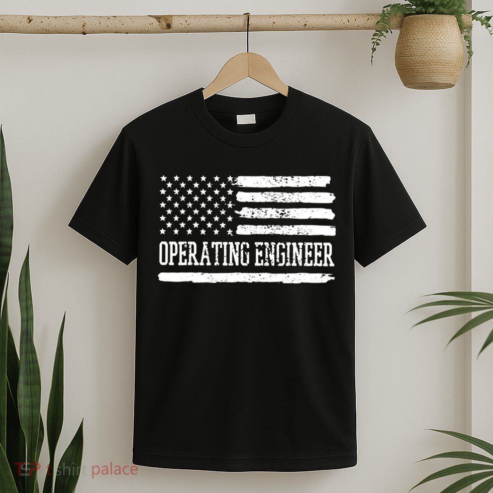Operating Engineer USA Flag T-Shirt