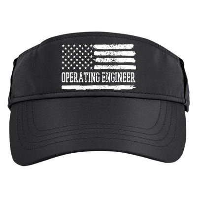 Operating Engineer USA Flag Adult Drive Performance Visor