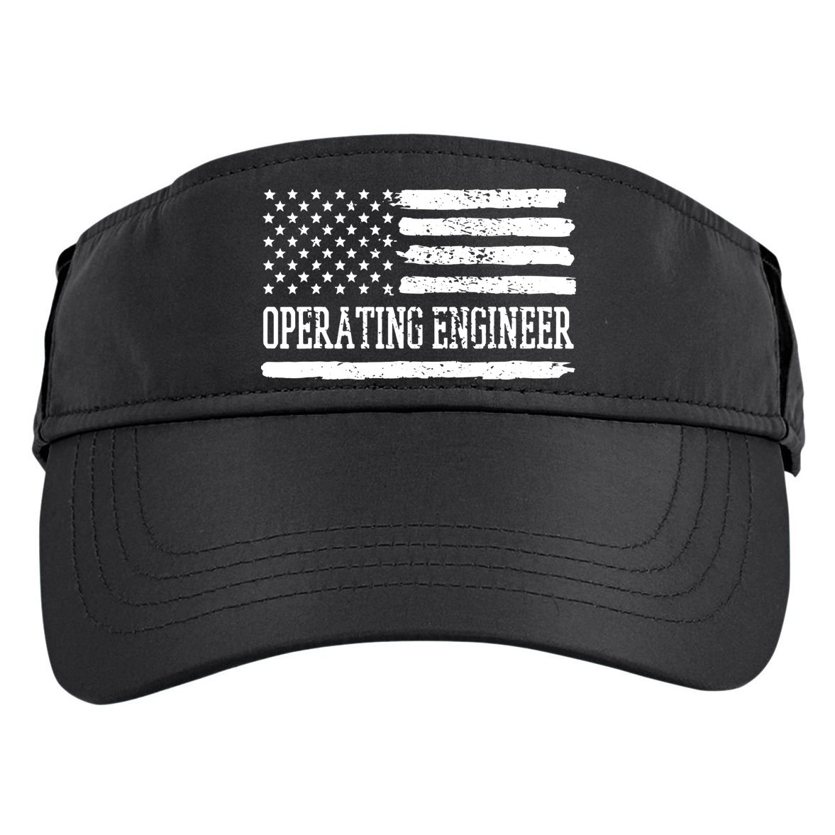 Operating Engineer USA Flag Adult Drive Performance Visor