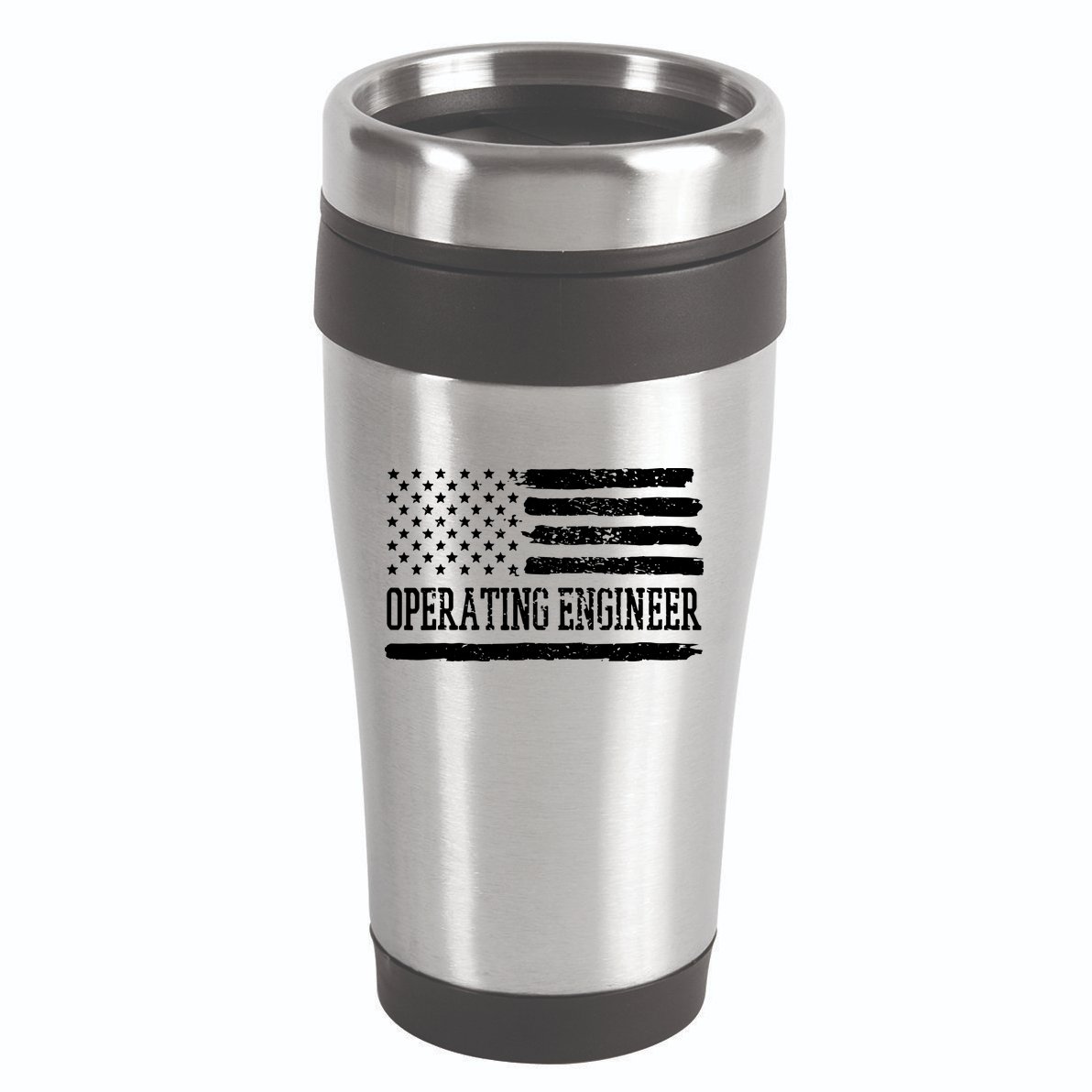 Operating Engineer USA Flag 16oz Travel Tumbler