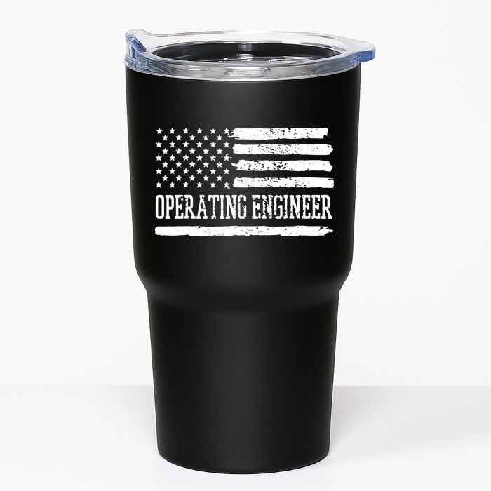 Operating Engineer USA Flag Tumbler