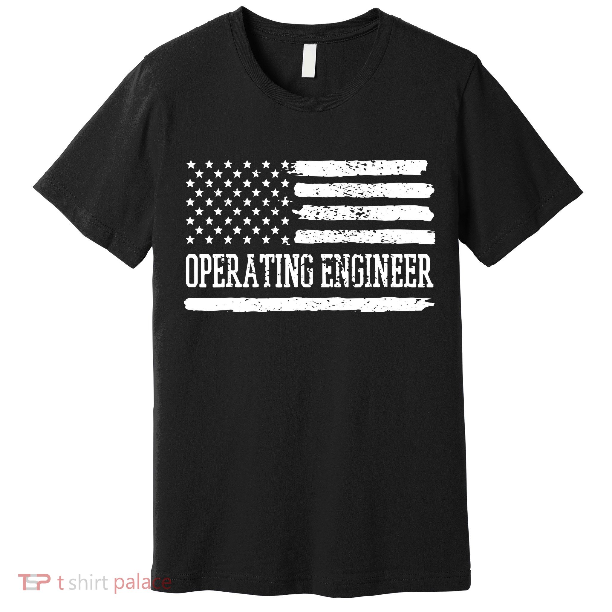 Operating Engineer USA Flag Premium T-Shirt