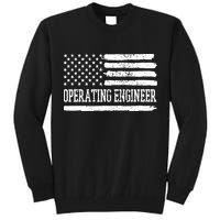 Operating Engineer USA Flag Tall Sweatshirt
