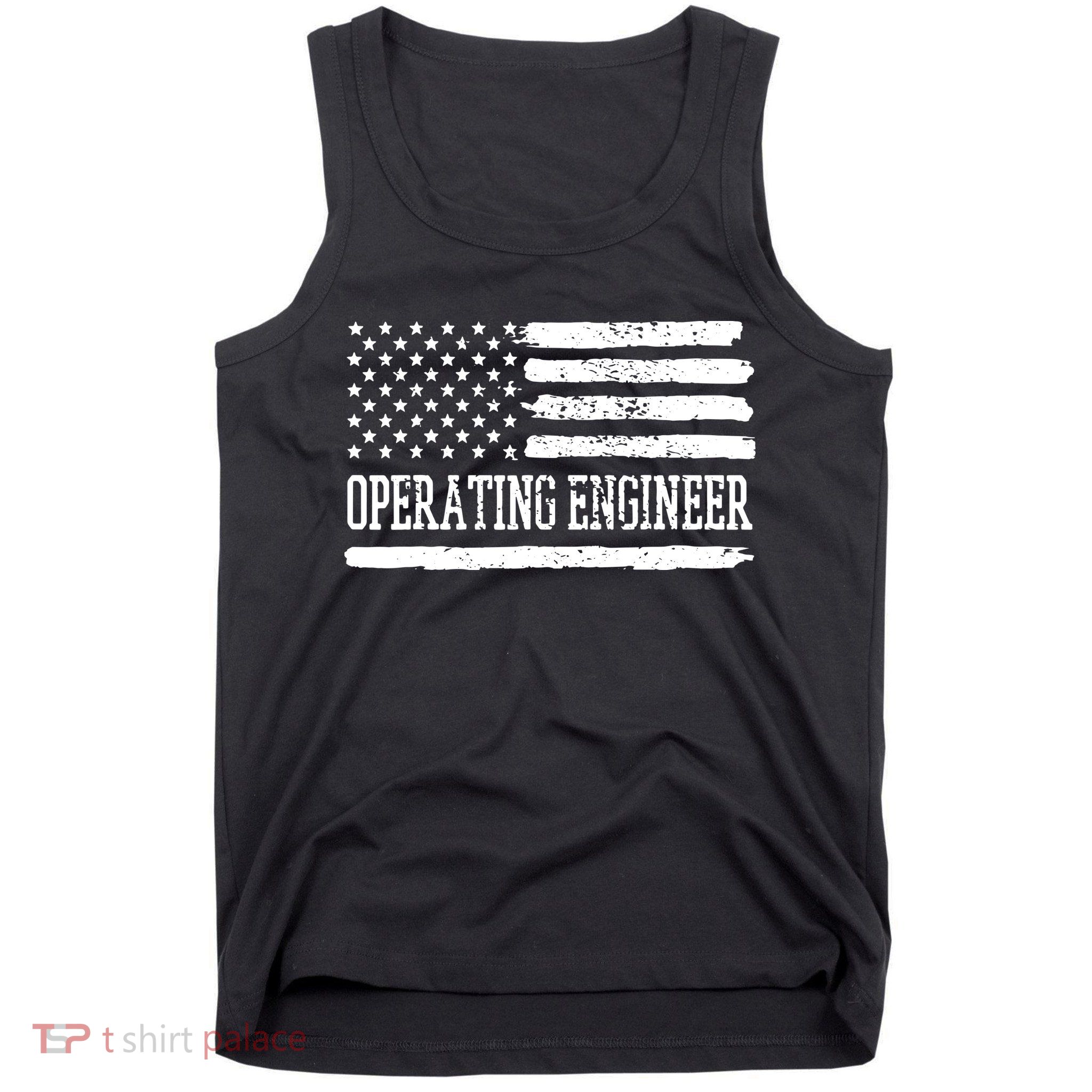 Operating Engineer USA Flag Tank Top