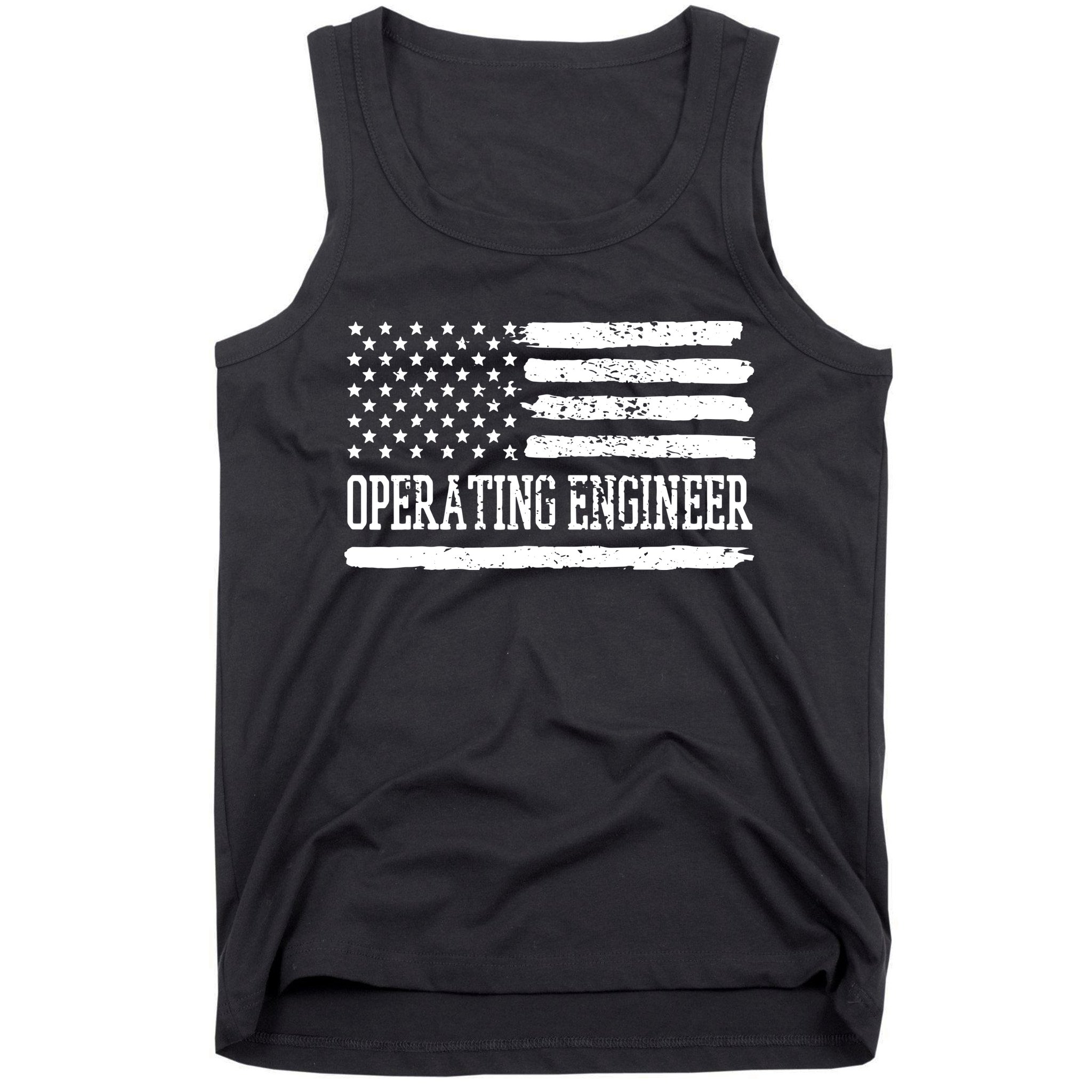 Operating Engineer USA Flag Tank Top