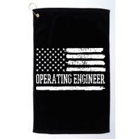 Operating Engineer USA Flag Golf Towel