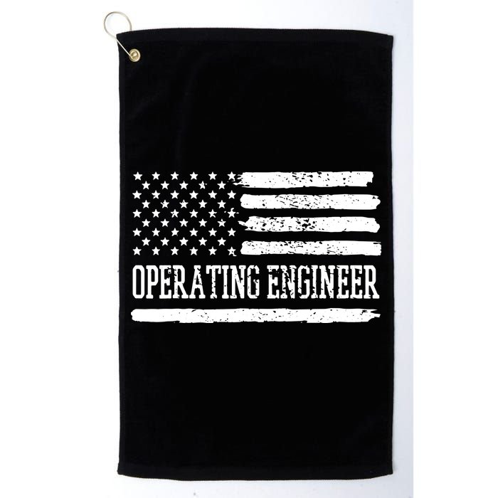 Operating Engineer USA Flag Golf Towel