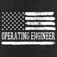 Operating Engineer USA Flag Golf Towel