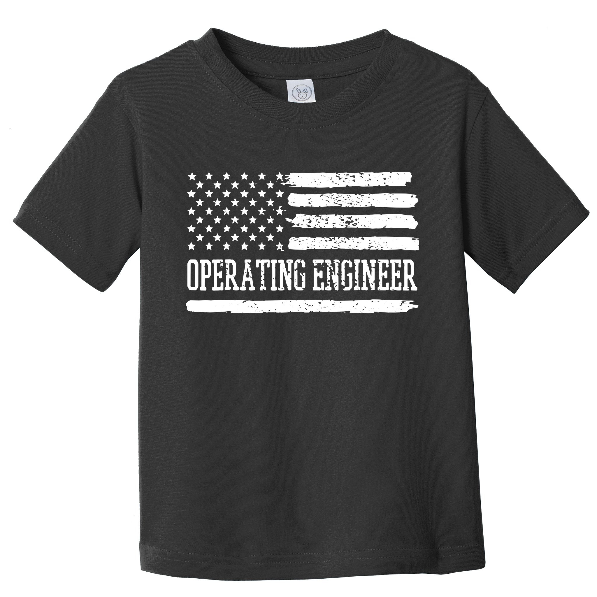 Operating Engineer USA Flag Toddler T-Shirt