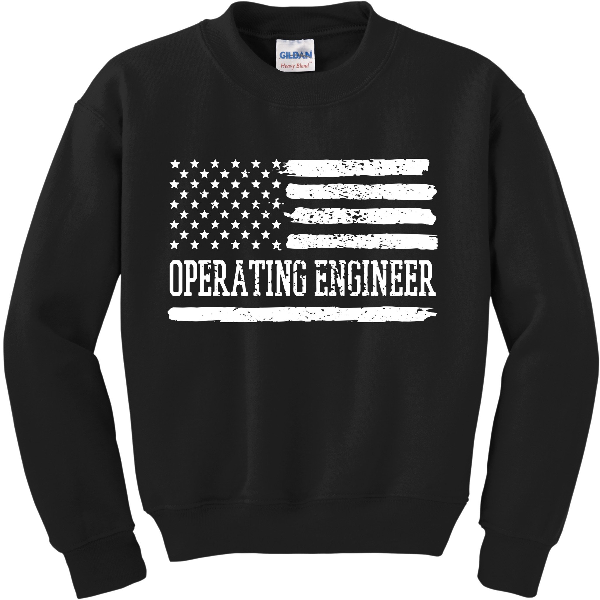 Operating Engineer USA Flag Kids Sweatshirt