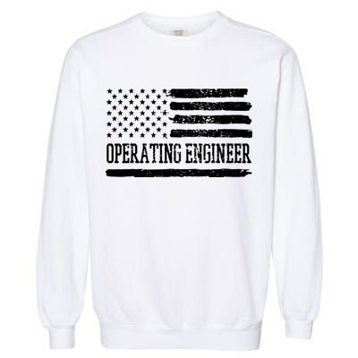 Operating Engineer USA Flag Garment-Dyed Sweatshirt