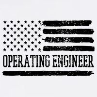 Operating Engineer USA Flag Garment-Dyed Sweatshirt