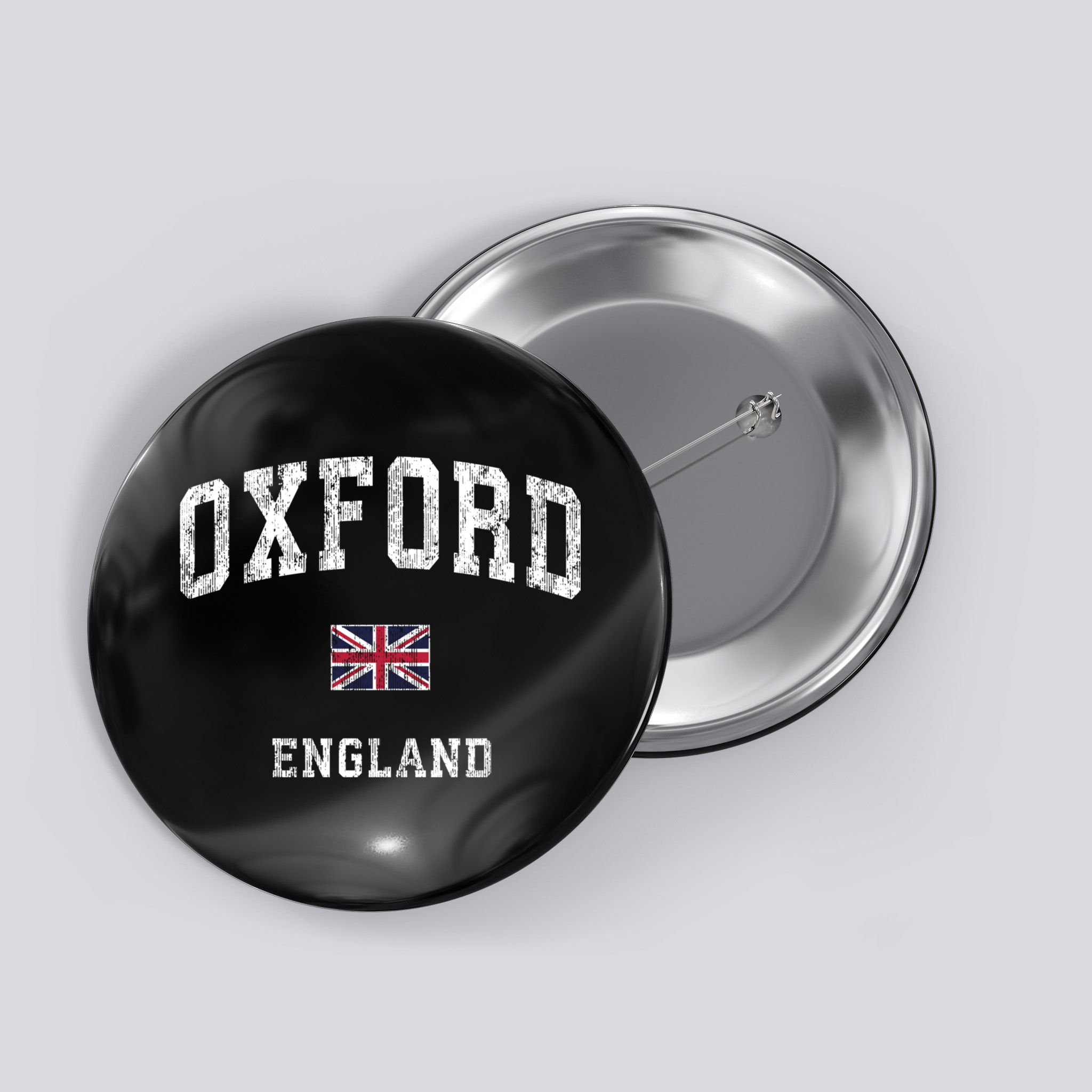 Oxford England Vintage Athletic Sports Design Button