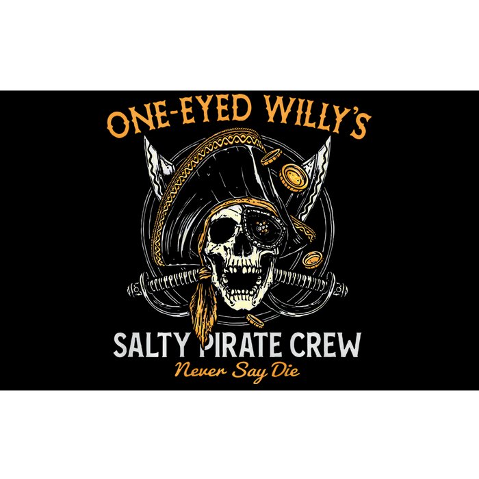 One Eyed WillyS Salty Pirate Crew Bumper Sticker