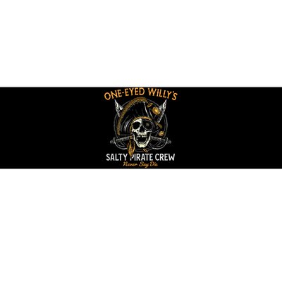 One Eyed WillyS Salty Pirate Crew Bumper Sticker