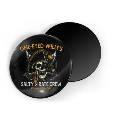 One Eyed WillyS Salty Pirate Crew Magnet