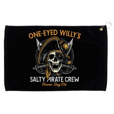 One Eyed WillyS Salty Pirate Crew Grommeted Golf Towel