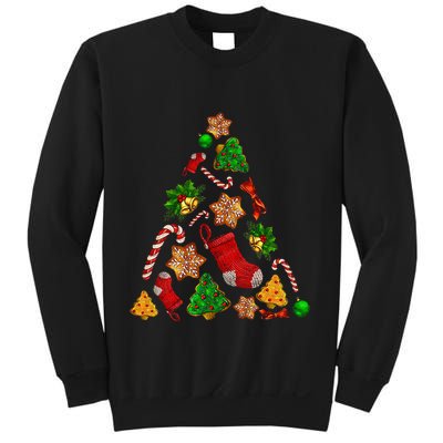 Ornament Elements Xmas Tree Lights Christmas Matching Family Sweatshirt