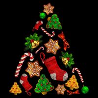 Ornament Elements Xmas Tree Lights Christmas Matching Family Impact Tech Backpack
