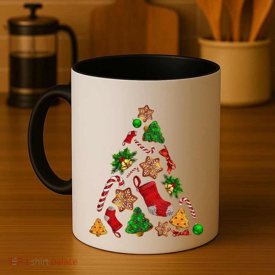Ornament Elements Xmas Tree Lights Christmas Matching Family Mug