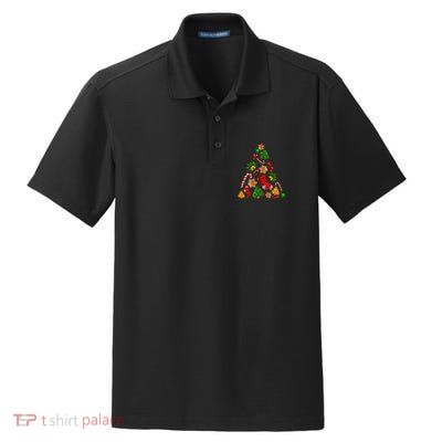 Ornament Elements Xmas Tree Lights Christmas Matching Family Dry Zone Grid Polo