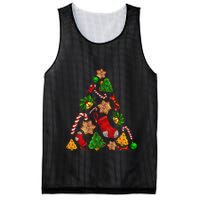 Ornament Elements Xmas Tree Lights Christmas Matching Family Mesh Reversible Basketball Jersey Tank