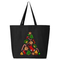 Ornament Elements Xmas Tree Lights Christmas Matching Family 25L Jumbo Tote