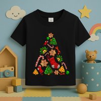 Ornament Elements Xmas Tree Lights Christmas Matching Family Toddler T-Shirt