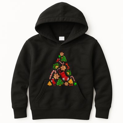 Ornament Elements Xmas Tree Lights Christmas Matching Family Kids Hoodie