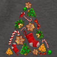 Ornament Elements Xmas Tree Lights Christmas Matching Family Vector Backpack