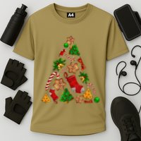 Ornament Elements Xmas Tree Lights Christmas Matching Family Performance Shirt