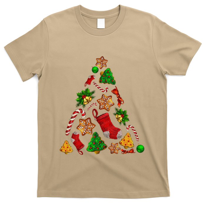 Ornament Elements Xmas Tree Lights Christmas Matching Family T-Shirt