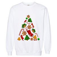 Ornament Elements Xmas Tree Lights Christmas Matching Family Garment-Dyed Sweatshirt