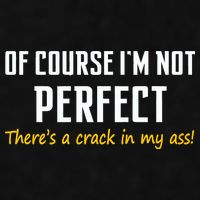 Of Course I Am Not Perfect There's A Crack in My Ass Ladies PosiCharge Tri-Blend Wicking Tank