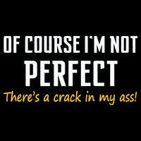 Of Course I Am Not Perfect There's A Crack in My Ass Drawstring Bag
