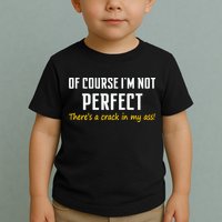 Of Course I Am Not Perfect There's A Crack in My Ass Toddler T-Shirt