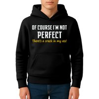 Of Course I Am Not Perfect There's A Crack in My Ass Kids Hoodie