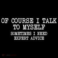 Of Course I Talk To My Self Youth Performance Sprint T-Shirt