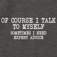 Of Course I Talk To My Self Vector Backpack