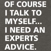 Of Course I Talk To Myself… I need an Experts Advice Cotton Canvas Backpack