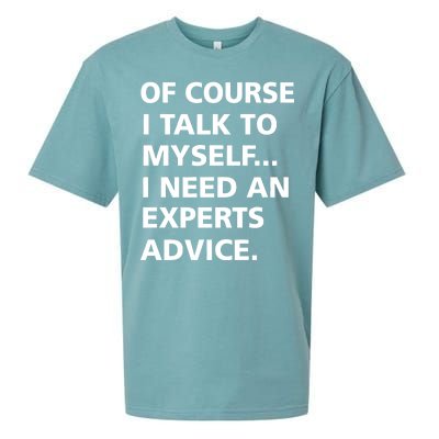 Of Course I Talk To Myself… I need an Experts Advice Sueded Cloud Jersey T-Shirt