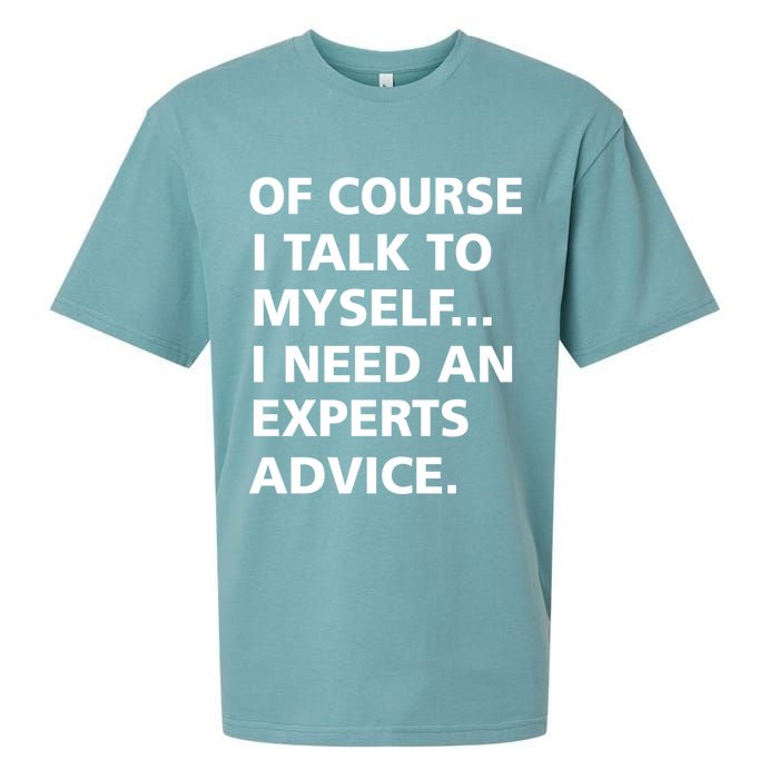 Of Course I Talk To Myself… I need an Experts Advice Sueded Cloud Jersey T-Shirt