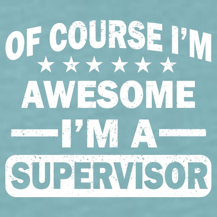 Of Course I'm Awesome I'm A Supervisor Sueded Cloud Jersey T-Shirt