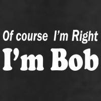 Of Course I'm Right I'm Bob Crop Fleece Hoodie
