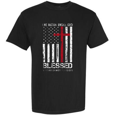 Our First 4th Of July As Mr Mrs Patriot Couple Husband Wife Garment-Dyed Heavyweight T-Shirt