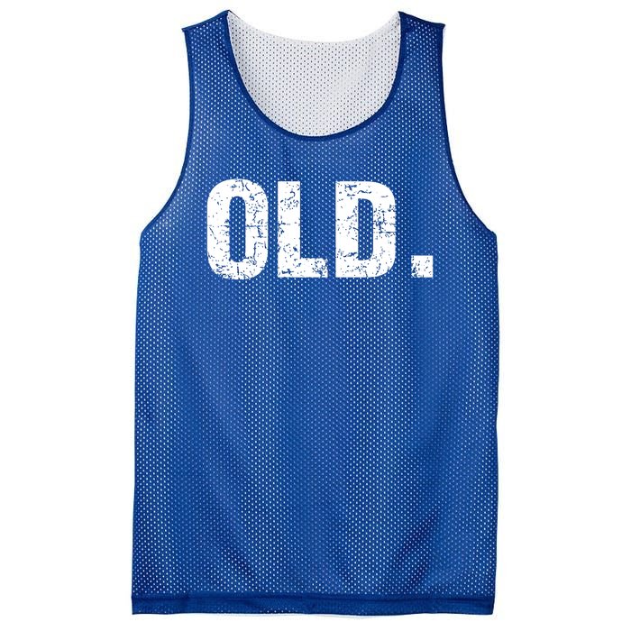 Old Funny 40th 50th 60th 70th Birthday Mesh Reversible Basketball Jersey Tank