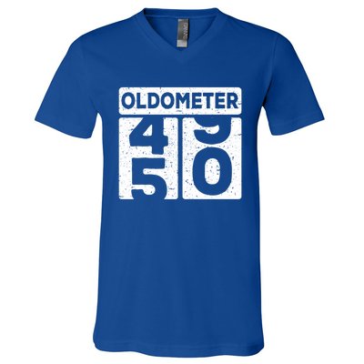 Odometer Funny 50th Birthday Gift V-Neck T-Shirt