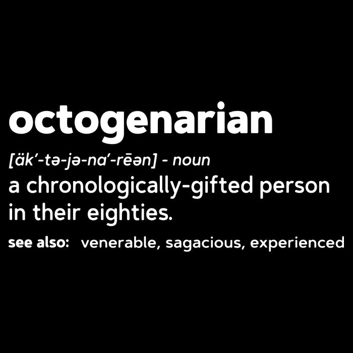 Octogenarian Funny 80th Birthday Tall T-Shirt
