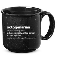 Octogenarian Funny 80th Birthday 15oz Campfire Ceramic Mug