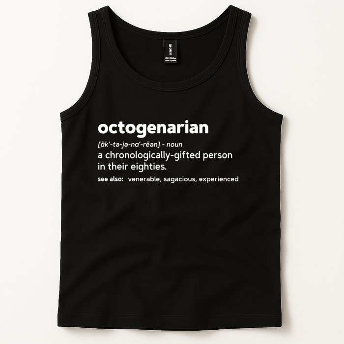 Octogenarian Funny 80th Birthday Tank Top